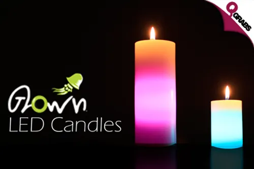 From QR55, Change the Color of your Mood with a LED Flammable Real Wax Candle from Glow’n! (Up to QR170 Value)